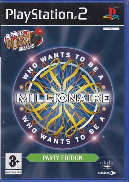 Who Wants To Be A Millionaire Party Edition - PS2 (B Grade) (Genbrug)